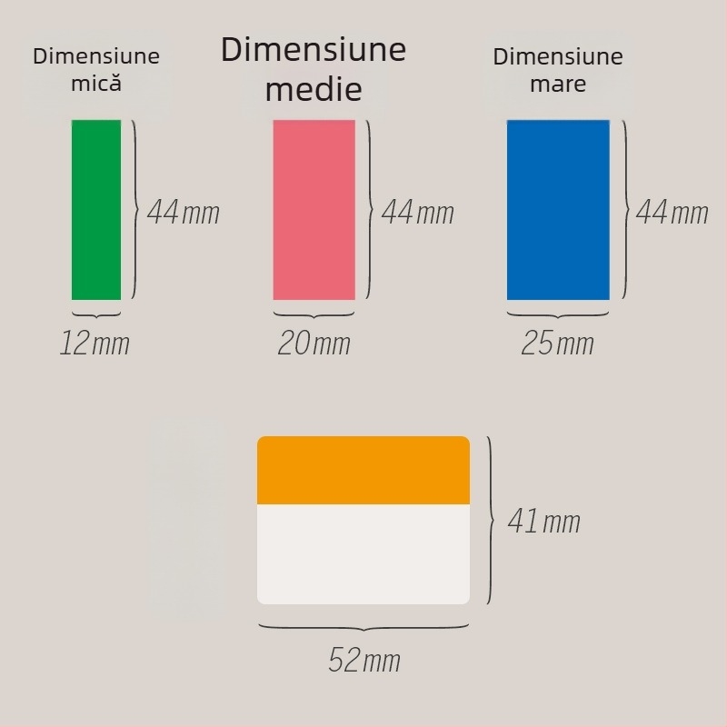 Etichetă indicator Joyful beauty, model PP indicator label, material PP plastic, tip etichetă indicator, 100 etichete pe pagină