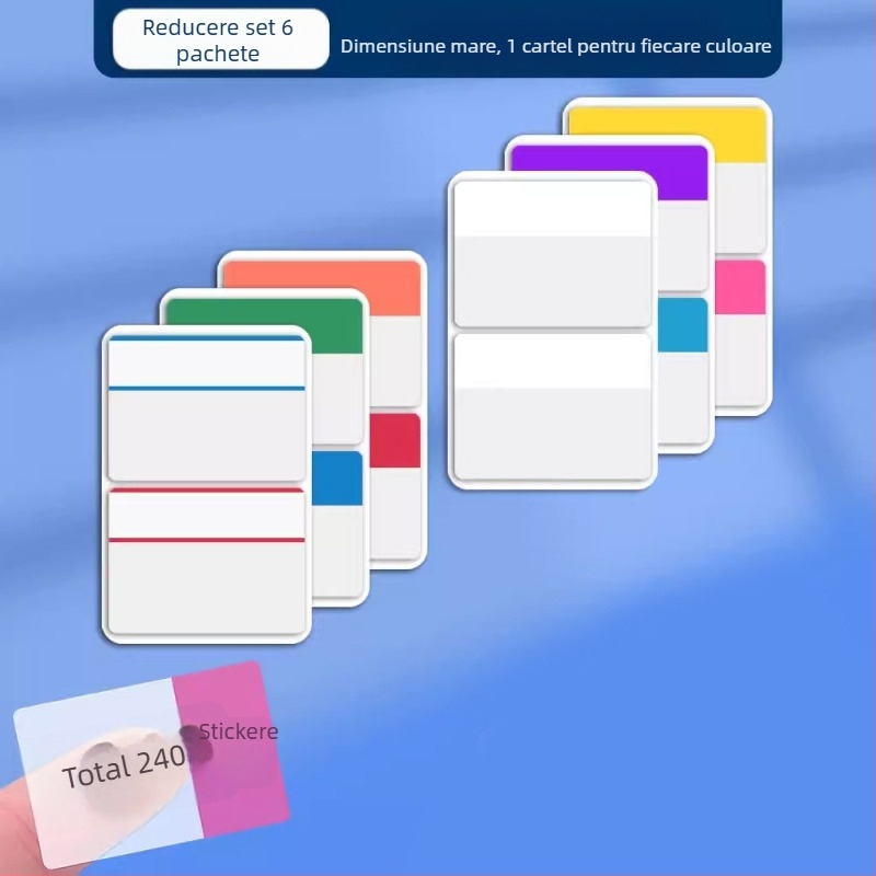 Etichetă indicator Joyful beauty, model PP indicator label, material PP plastic, tip etichetă indicator, 100 etichete pe pagină