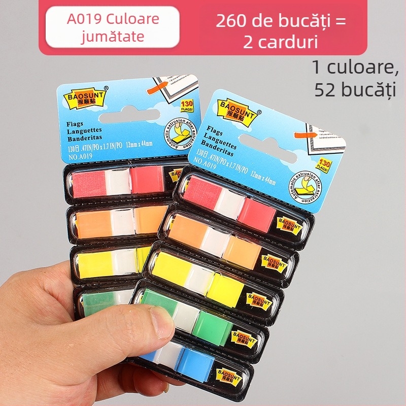 Etichetă indicator Joyful beauty, model PP indicator label, material PP plastic, tip etichetă indicator, 100 etichete pe pagină