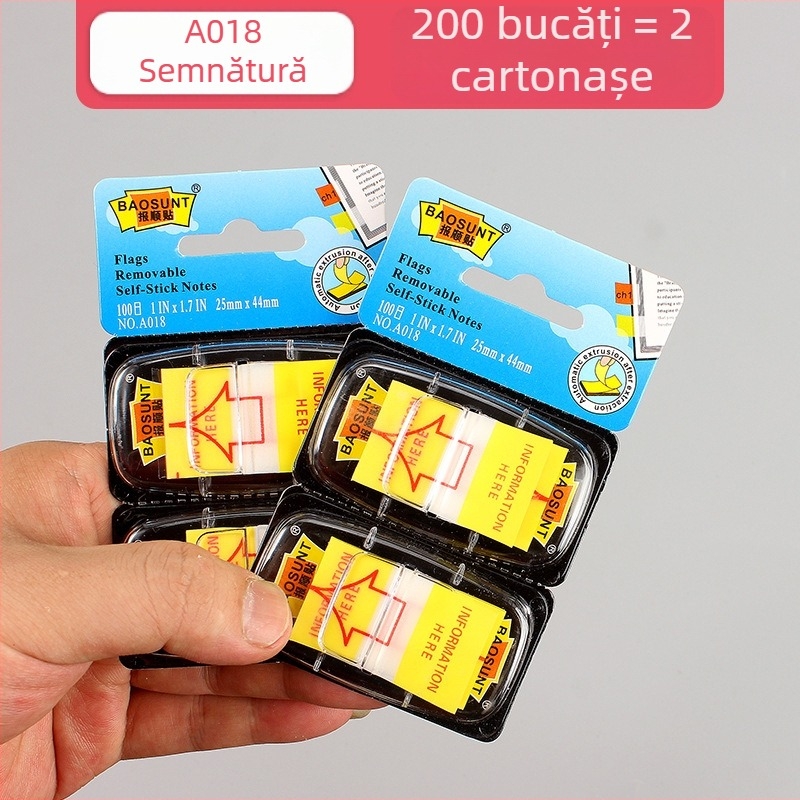 Etichetă indicator Joyful beauty, model PP indicator label, material PP plastic, tip etichetă indicator, 100 etichete pe pagină