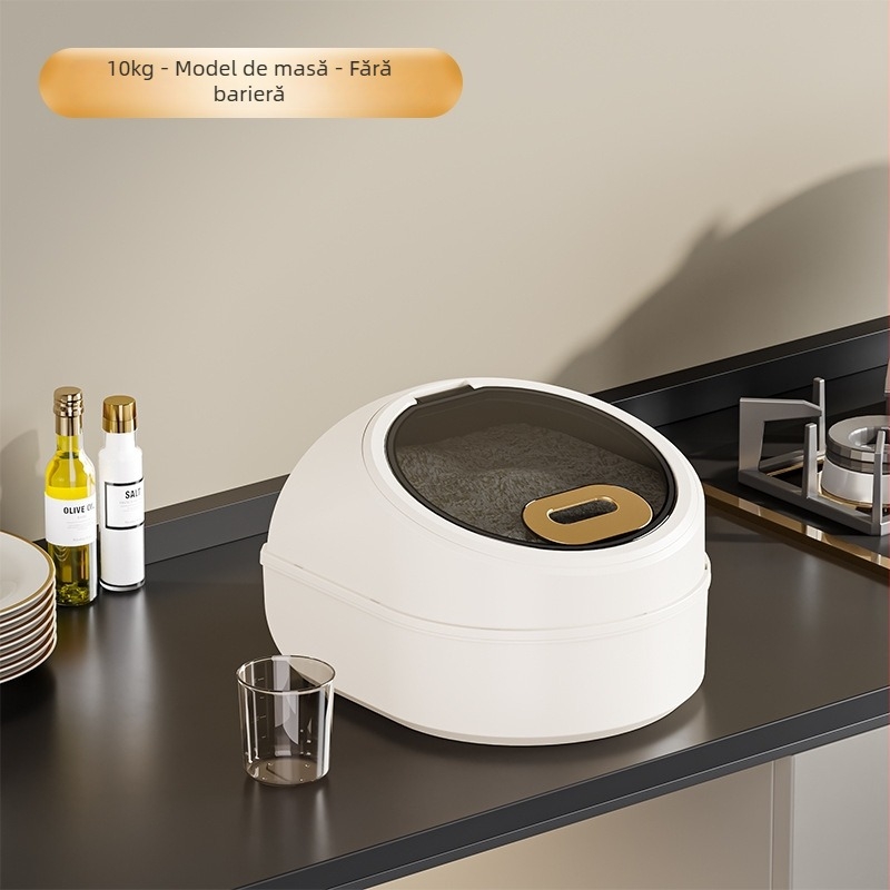 Cutie de depozitare pentru orez, PP, capacitate 10 L sau mai mare, sigilată, rezistentă la umezeală și insecte, de calitate alimentară, stil Nordic