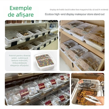 Ecobox Cutie plastică de depozitare pentru hrana pisicilor și câinilor – sigilată, rezistentă la umezeală și dăunători, personalizabilă