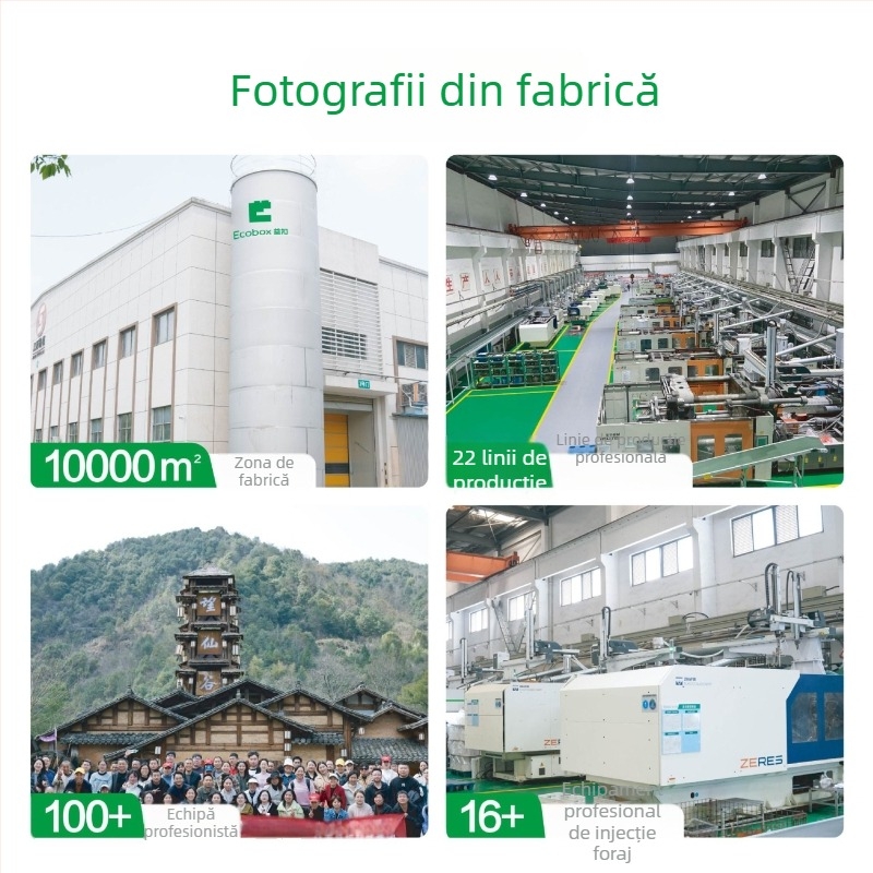 Ecobox Cutie plastică de depozitare pentru hrana pisicilor și câinilor – sigilată, rezistentă la umezeală și dăunători, personalizabilă