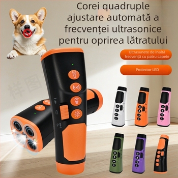 Forest King Repelor Ultrasonic pentru Câini - Inteligent, Manual, Portabil, Exterior, Plastic