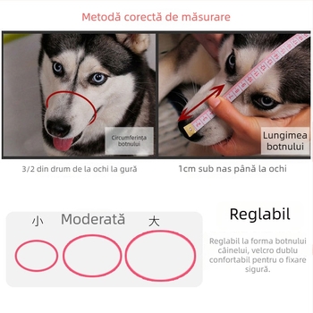 Set botnițe de câini – Anti-mușcare, Anti-lătratul, Protecție împotriva mestecării, Acoperire a gurii pentru câini; Material: Altceva; Importat: Nu; Cod articol: 703109860502