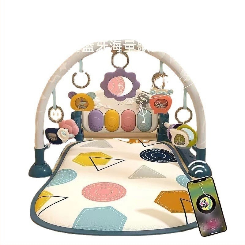 Gimnastică pentru bebeluși cu pian cu pedale – jucărie din plastic pentru 0–3 ani, 11 funcții