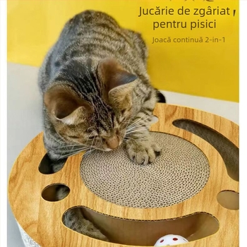 Murch Placă de zgâriere pentru pisici din hârtie ondulată – jucărie cartoon durabilă