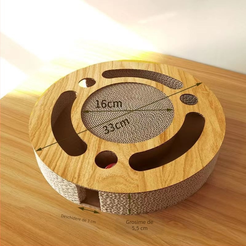 Murch Placă de zgâriere pentru pisici din hârtie ondulată – jucărie cartoon durabilă