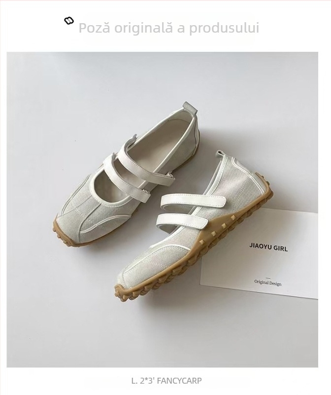 Pantofi Mary Jane pentru femei cu înălțime internă ascunsă, Velcro, partea superioară din piele, căptușeală din lână de oaie, talpă din cauciuc