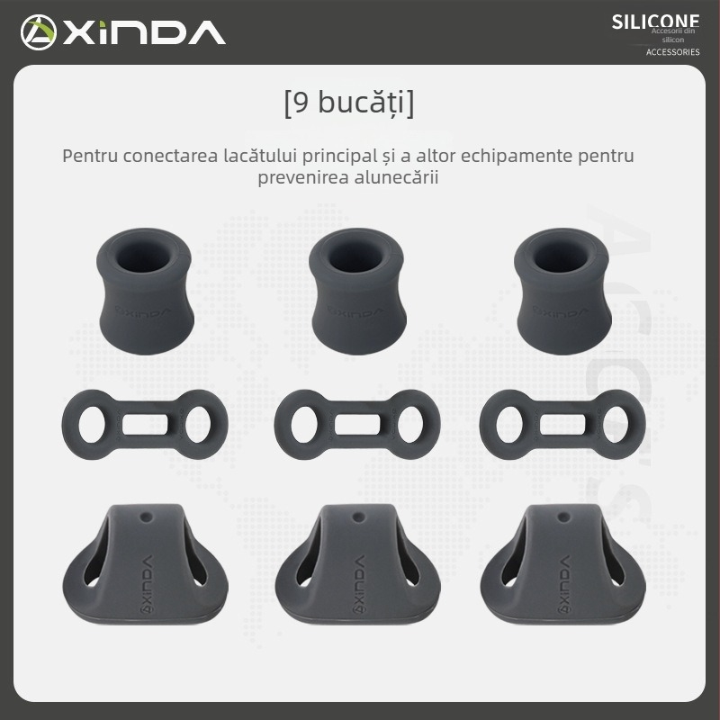Xinda Inel de limitare pentru alpinism – inel din silicon, cârlig rapid, poziționare, închidere principală, inel fix, pentru speologie și coborâri din înălțimi