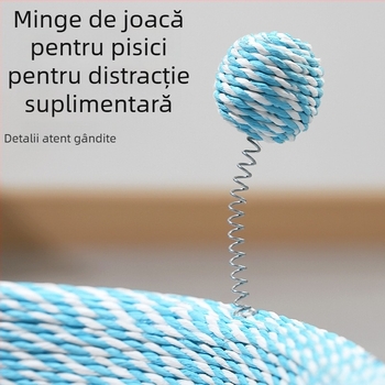 Cuib pentru pisici și placă de zgâriere — Tot în unu, pat pentru toate anotimpurile, din sisal, respirabil