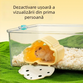 Casă de evadare pentru hamster, ABS, pentru interior, stil desen animat, odihnire și ascundere