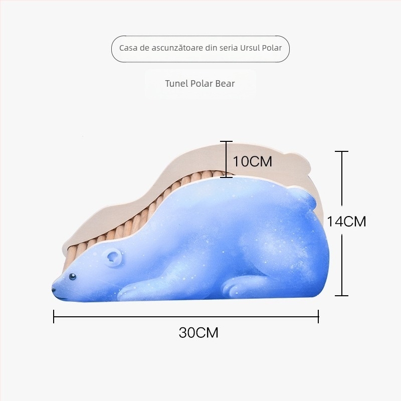 Casă de evadare pentru hamster, ABS, pentru interior, stil desen animat, odihnire și ascundere