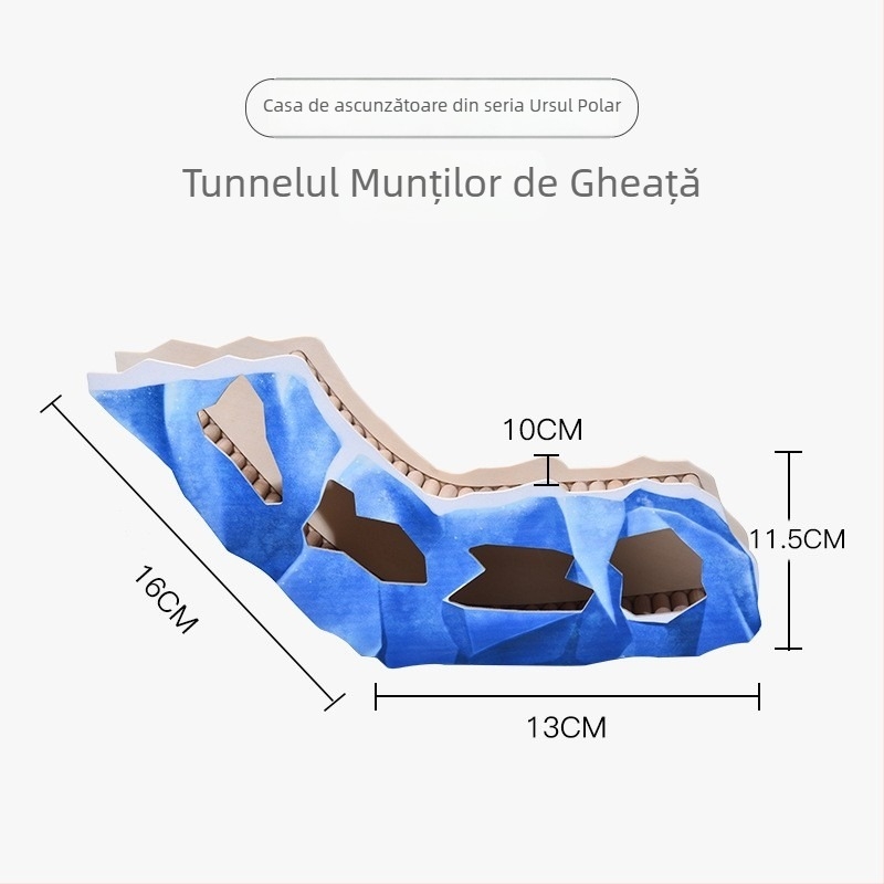 Casă de evadare pentru hamster, ABS, pentru interior, stil desen animat, odihnire și ascundere
