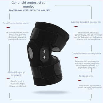 Genunchieră Ricardo, corp din poliester, pentru adulți, baschet, protecție pentru genunchi