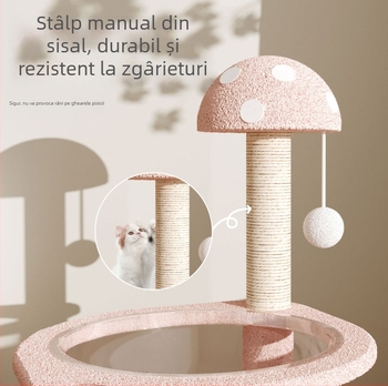 Raft de cățărare pentru pisici cu cuib integrat, copac și placă de zgâriere, material din sisal, stil drăguț, origine Xuzhou