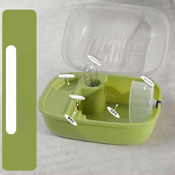 Cușcă pentru hamster, vilă cu două etaje, lux, extra mare, pentru interior, din acril transparent