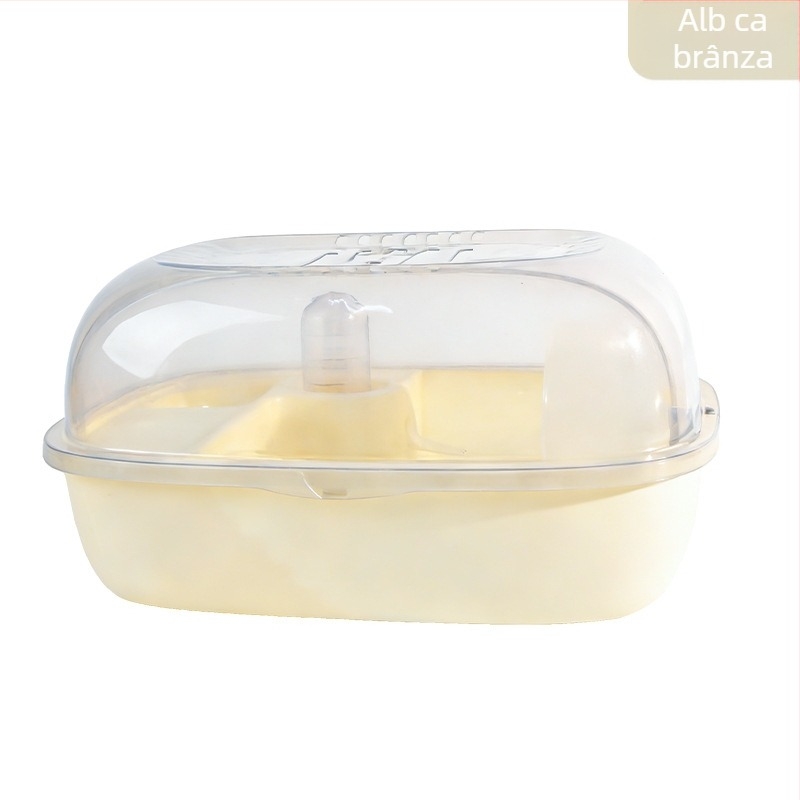 Cușcă pentru hamster, vilă cu două etaje, lux, extra mare, pentru interior, din acril transparent
