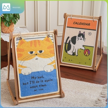 Meow Fairy Placă de zgâriere pentru pisici cu ramă foto drăguță — Multifuncțională, Suprafață înlocuibilă, Material: Density Board, Stil: Cute