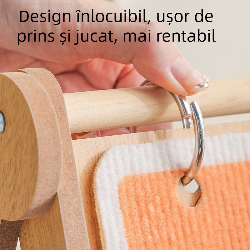 Meow Fairy Placă de zgâriere pentru pisici cu ramă foto drăguță — Multifuncțională, Suprafață înlocuibilă, Material: Density Board, Stil: Cute