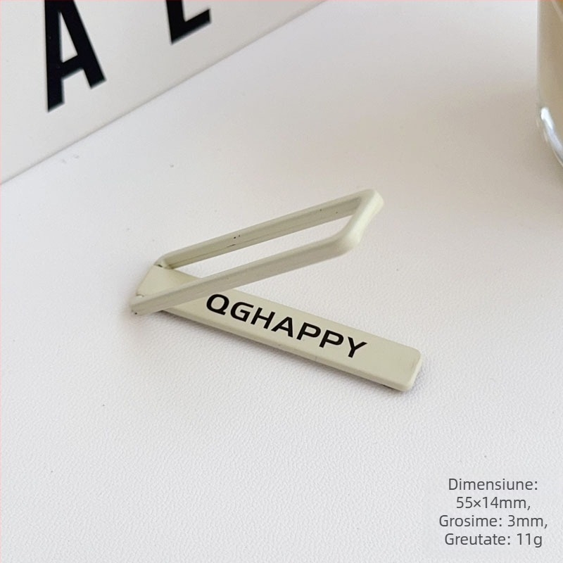 Suport metalic pliabil pentru spate — accesoriu autoadeziv pentru husă de telefon, portabil, ultra-subțire, compatibil universal