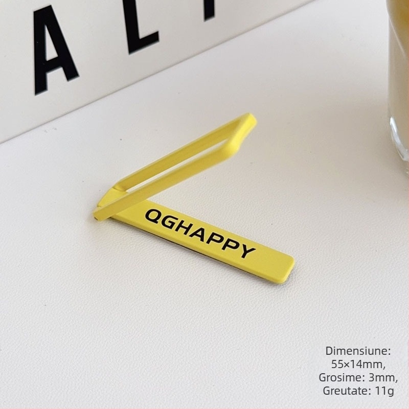 Suport metalic pliabil pentru spate — accesoriu autoadeziv pentru husă de telefon, portabil, ultra-subțire, compatibil universal