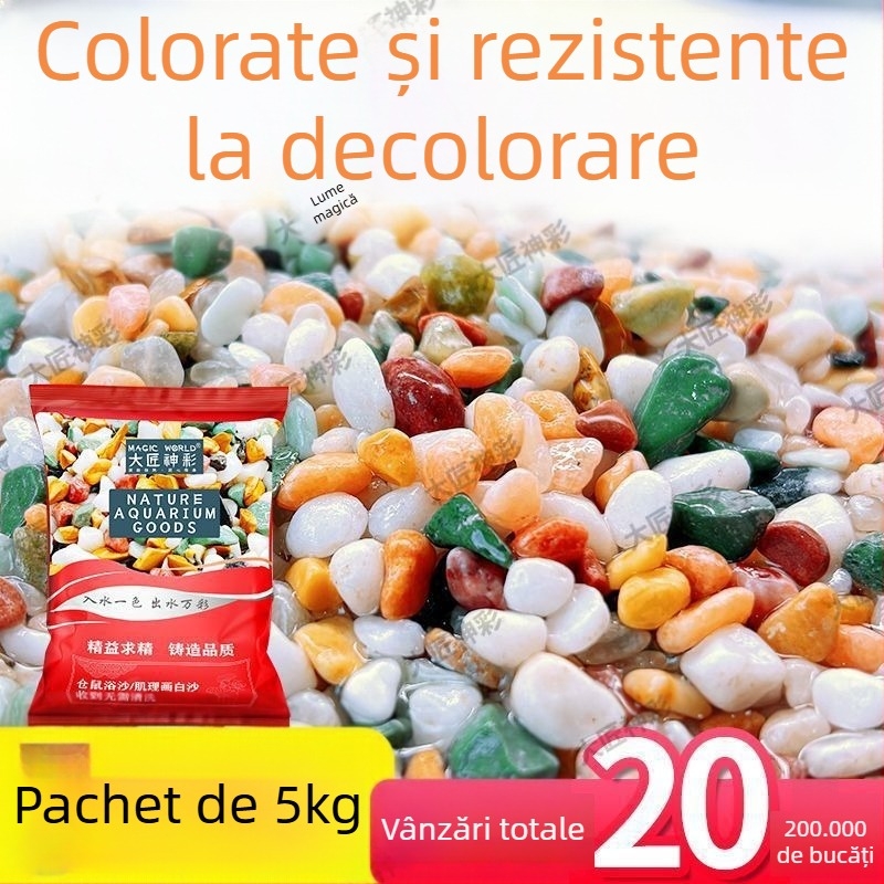 Pietre Rain Flower naturale pentru fundul acvariului, suprafață pentru hidroponie și decor pentru suculente.