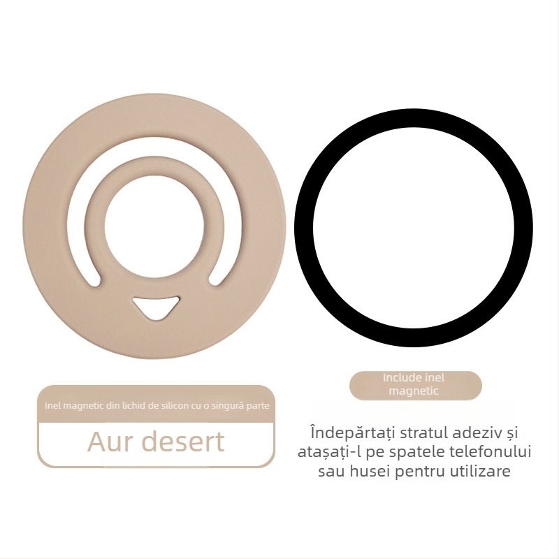 Inel de suport MagSafe pentru telefon din silicon lichid – universal, personalizabil, marca Lucky