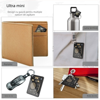 TRANGJAN P21 Localizator anti-pierdere, rază wireless 0.5 m, baterie 80 mAh, greutate 10 g, carcasă PC