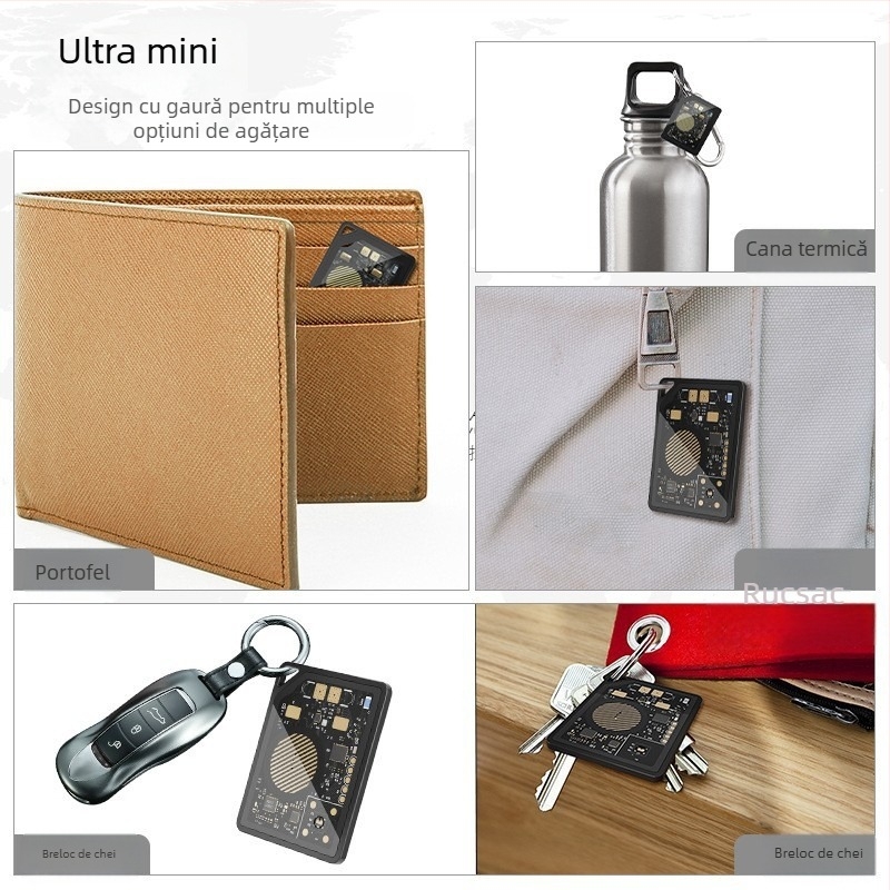 TRANGJAN P21 Localizator anti-pierdere, rază wireless 0.5 m, baterie 80 mAh, greutate 10 g, carcasă PC