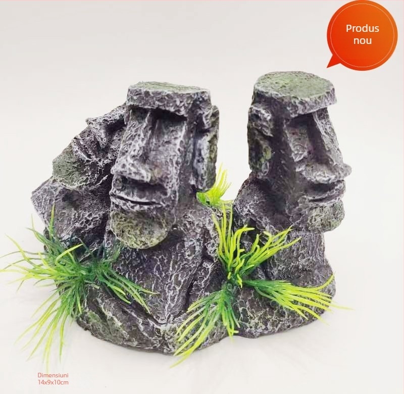 Statuetă din rășină cu aspect stâncos pentru grădină și amenajări de acvariu — Pin Dong Leisure Products, proces de rășină, fără import