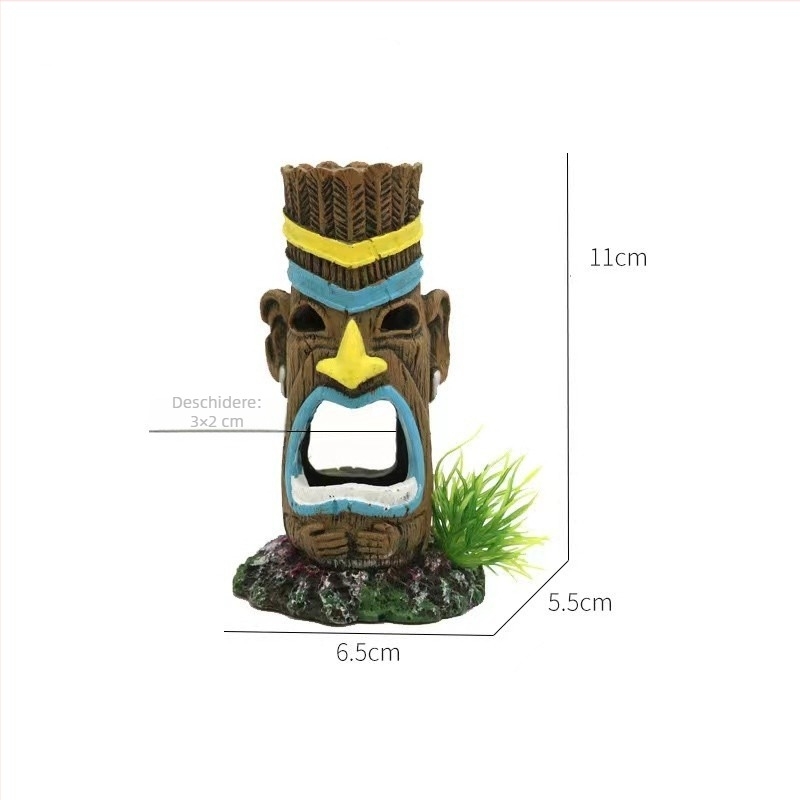 Statuetă din rășină cu aspect stâncos pentru grădină și amenajări de acvariu — Pin Dong Leisure Products, proces de rășină, fără import