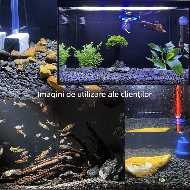 Nisip de fund pentru acvariu, decor peisager cu pietre, pungă 20,1 kg, 500 g, produs autohton