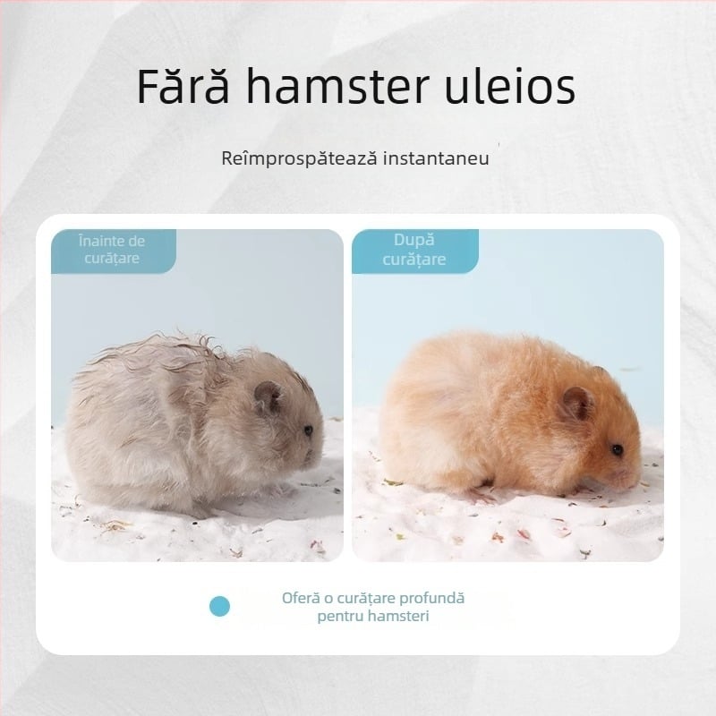 Nisip de baie pentru hamster și nisip pentru urină – două în unu, toaletă de baie specială pentru hamsteri, deodorant pentru mirosuri