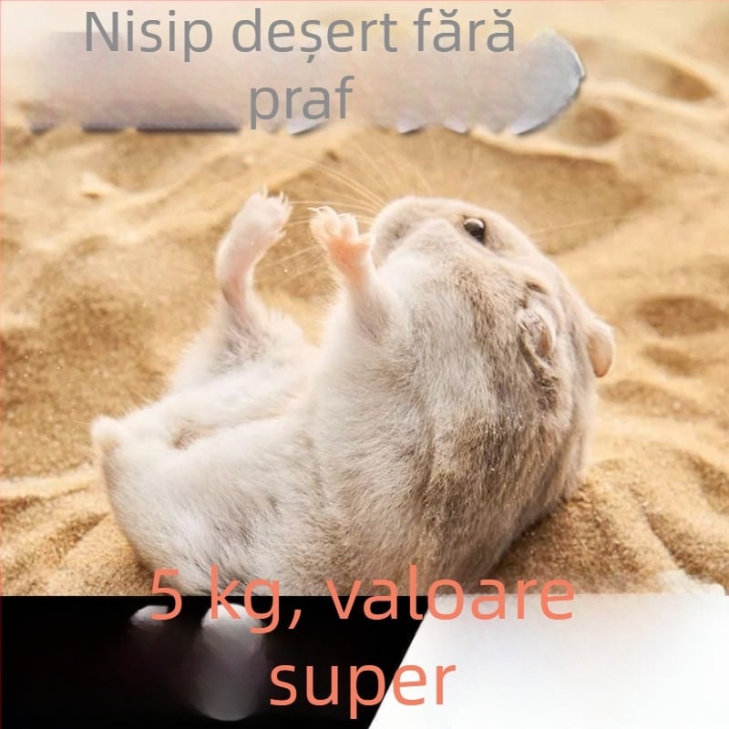 Nisip de baie pentru hamster și nisip pentru urină – două în unu, toaletă de baie specială pentru hamsteri, deodorant pentru mirosuri