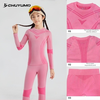 Set pentru copii de ski, uscare rapidă, material nylon, unisex, pentru iarnă, primăvară și toamnă