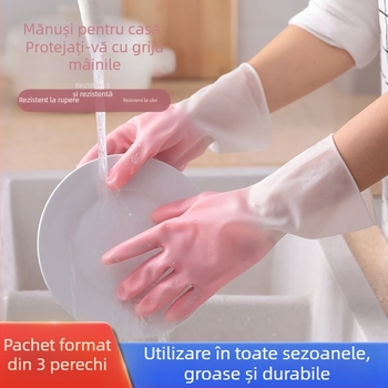 Mănuși din latex pentru spălat vase — groase, impermeabile, durabile pentru bucătărie și rufe