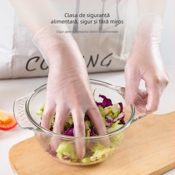 Mănuși de unică folosință din PVC, pentru alimentație, bucătărie, ambalare individuală