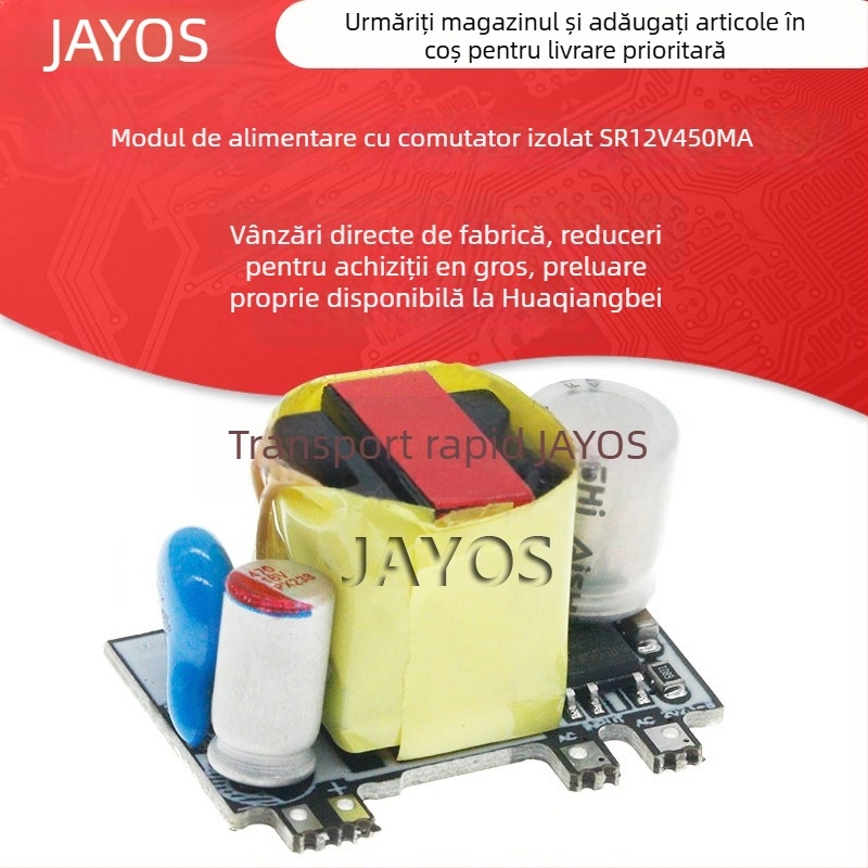 JAYOS SR12V450MA Sursă de alimentare izolată SR12V450MA, 3000V AC-DC, cu reducere încorporată, cod produs ZM