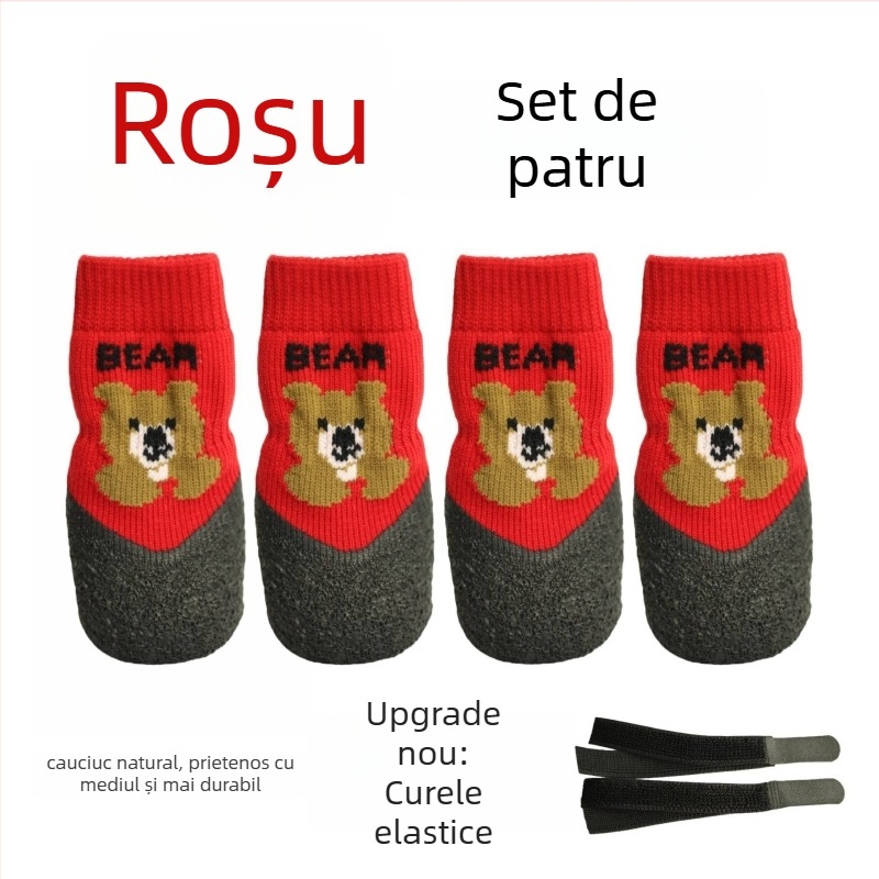 Șosete pentru lăbuțe de câine: antiderapante, impermeabile, talpă moale, încălțăminte durabilă pentru câini (Poliester; Potrivire universală; Autorizare IP: Nu; Export cross-border: Nu; Import Status: Nu)