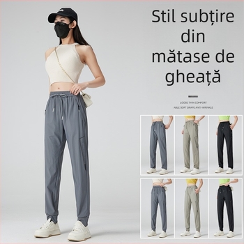 Pantaloni unisex cu uscare rapidă din nylon pentru vară și primăvară, respirabili, ușori, pentru alergare, ciclism, drumeții