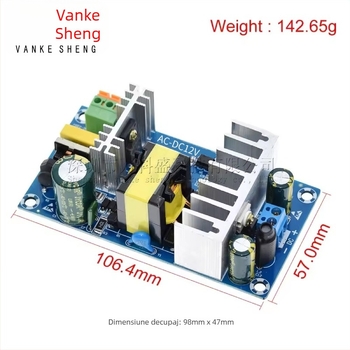Sursă de alimentare switch 12V 8A - placă modul, 100W, intrare AC85-265V la DC12V, placă goală
