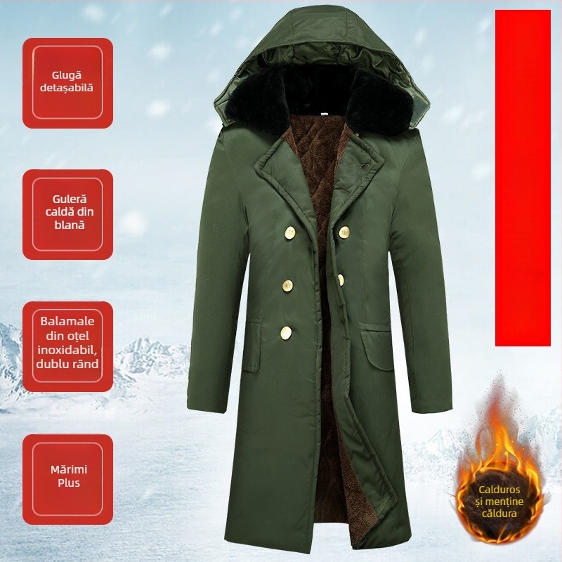 Palton militar camuflat pentru bărbați, izolație termică, țesătură din fibre chimice, model camuflaj, pentru iarnă și primăvară.