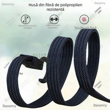 Bandă elastică pentru bagaje cu cârlige din oțel placat cu plastic