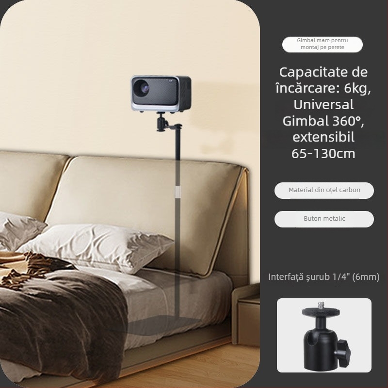 Suport pentru proiector – podea sau masă, montaj ascuns în perete, fără găuri, universal pentru mai multe mărci