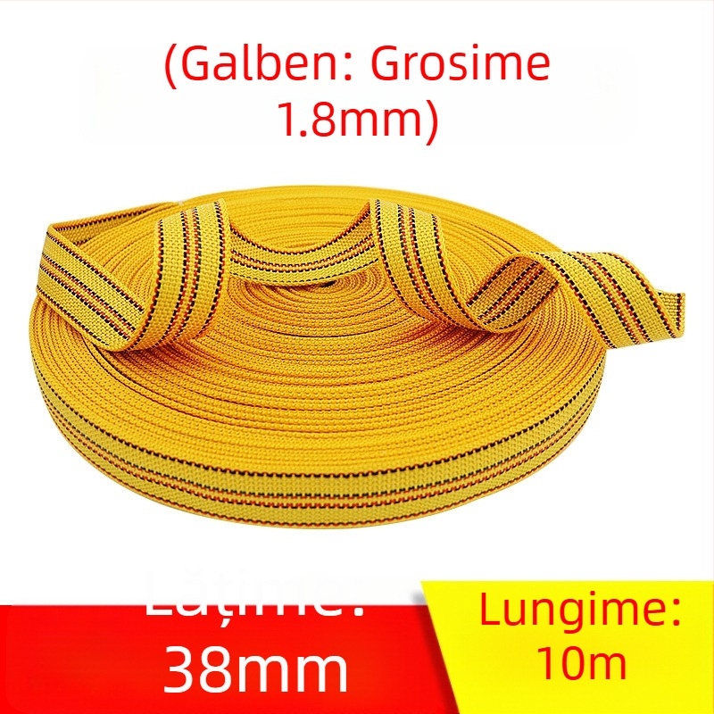 Bandă de legare a mărfurilor, rezistentă la uzură, bandă plată lată, sfoară îngroșată, model: Polyester strap