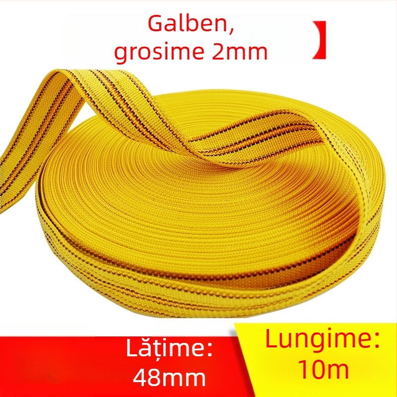 Bandă de legare a mărfurilor, rezistentă la uzură, bandă plată lată, sfoară îngroșată, model: Polyester strap