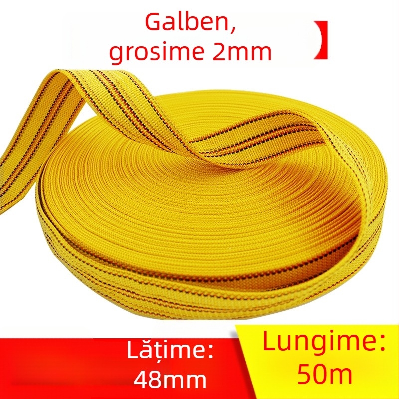 Bandă de legare a mărfurilor, rezistentă la uzură, bandă plată lată, sfoară îngroșată, model: Polyester strap