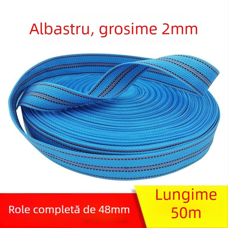 Bandă de legare a mărfurilor, rezistentă la uzură, bandă plată lată, sfoară îngroșată, model: Polyester strap