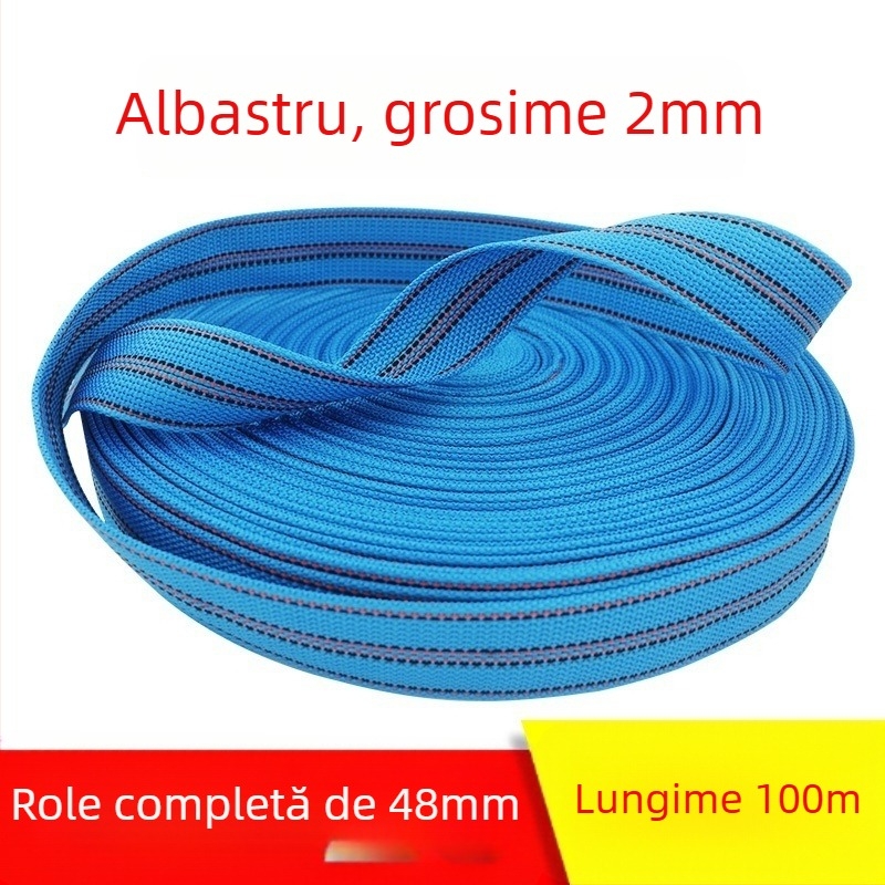 Bandă de legare a mărfurilor, rezistentă la uzură, bandă plată lată, sfoară îngroșată, model: Polyester strap